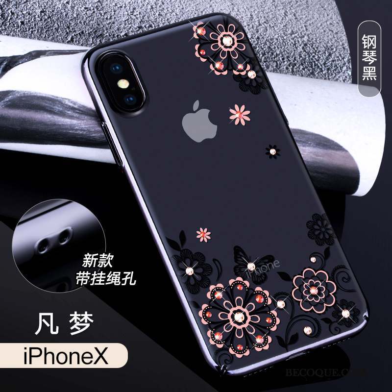 iPhone X Coque Luxe Strass Nouveau Étui Marque De Tendance Tout Compris