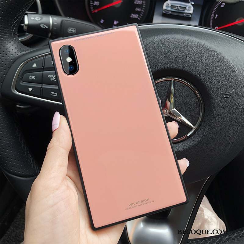 iPhone X Coque Nouveau Rouge Célébrité Noir Luxe Silicone