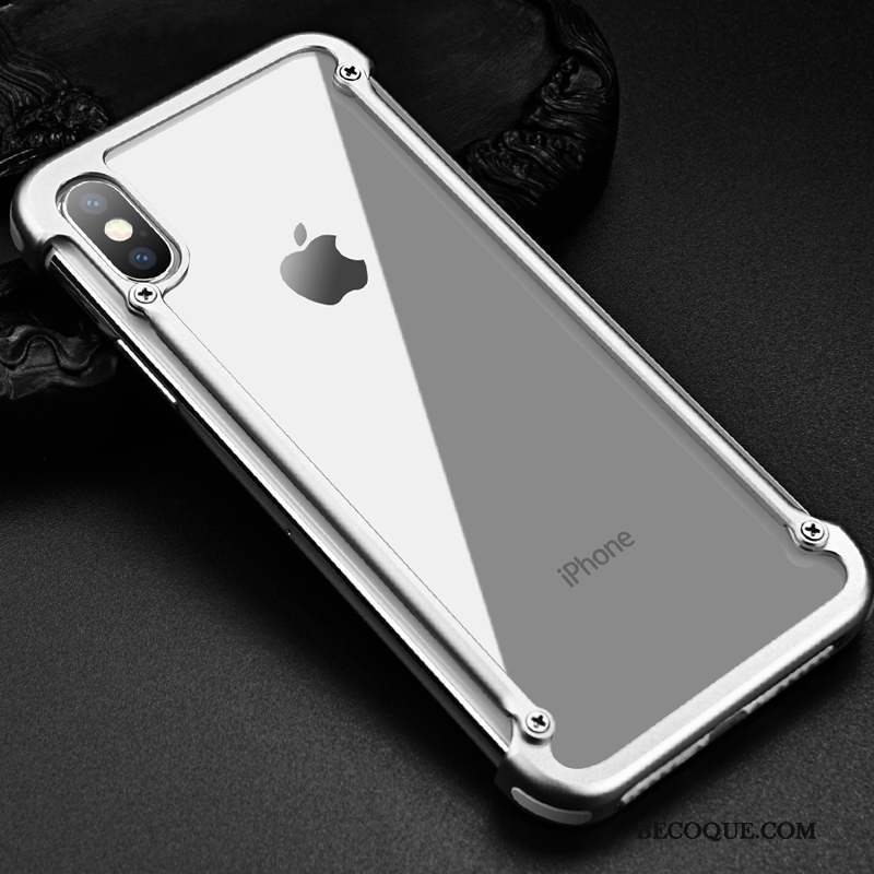 iPhone X Coque Nouveau Étui Incassable Personnalité Marque De Tendance Border