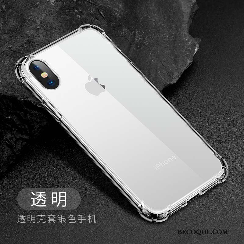 iPhone X Coque Nouveau Étui Ornements Suspendus Marque De Tendance Tout Compris Silicone