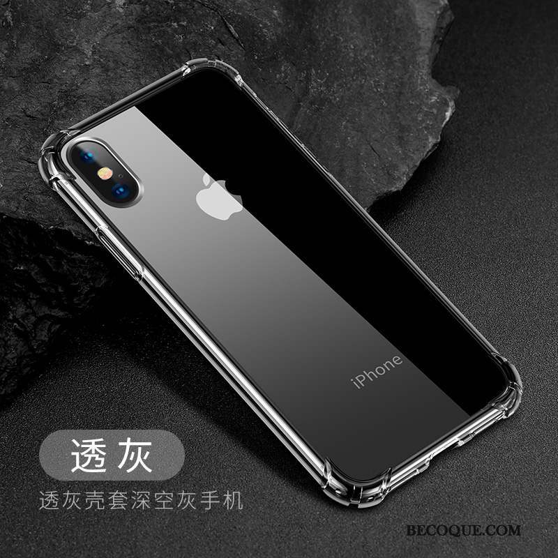 iPhone X Coque Nouveau Étui Ornements Suspendus Marque De Tendance Tout Compris Silicone