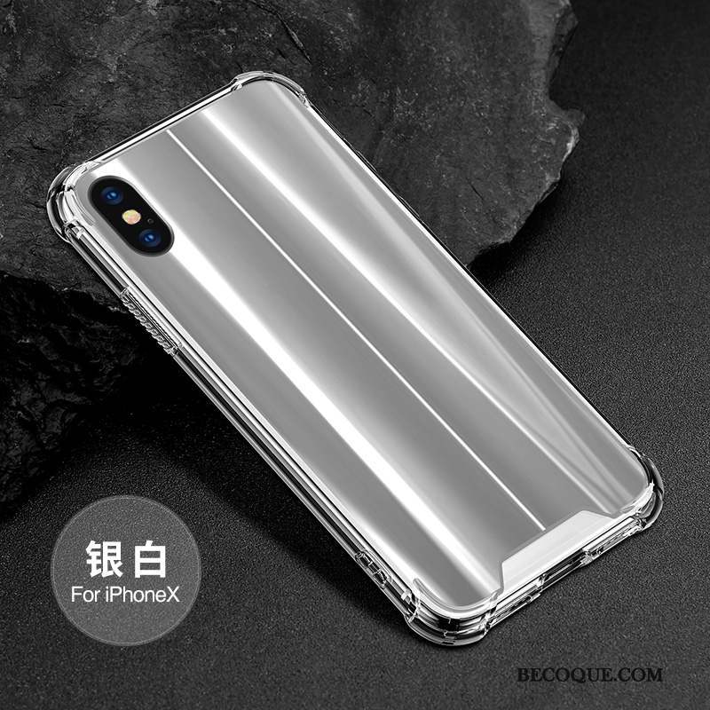 iPhone X Coque Nouveau Étui Ornements Suspendus Marque De Tendance Tout Compris Silicone