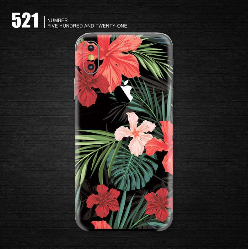 iPhone X Coque Peinture Jaune Membrane Protection Fleurs Téléphone Portable