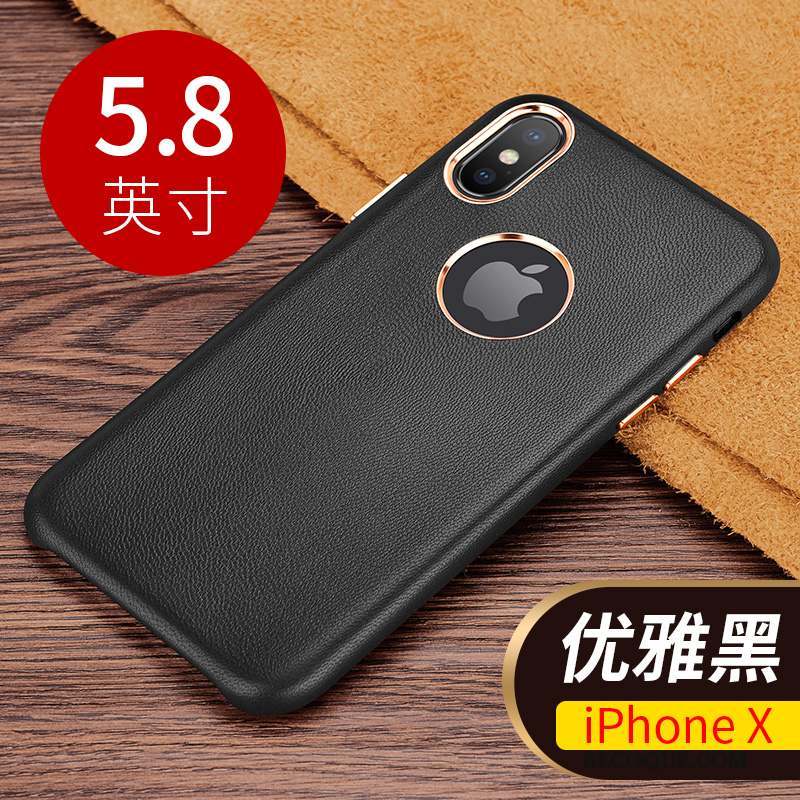 iPhone X Coque Protection Étui En Cuir Business Luxe Nouveau Incassable