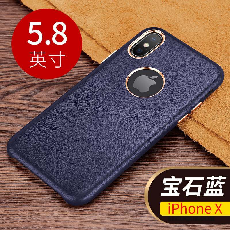 iPhone X Coque Protection Étui En Cuir Business Luxe Nouveau Incassable