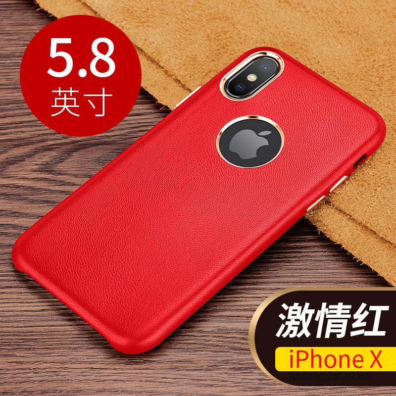 iPhone X Coque Protection Étui En Cuir Business Luxe Nouveau Incassable