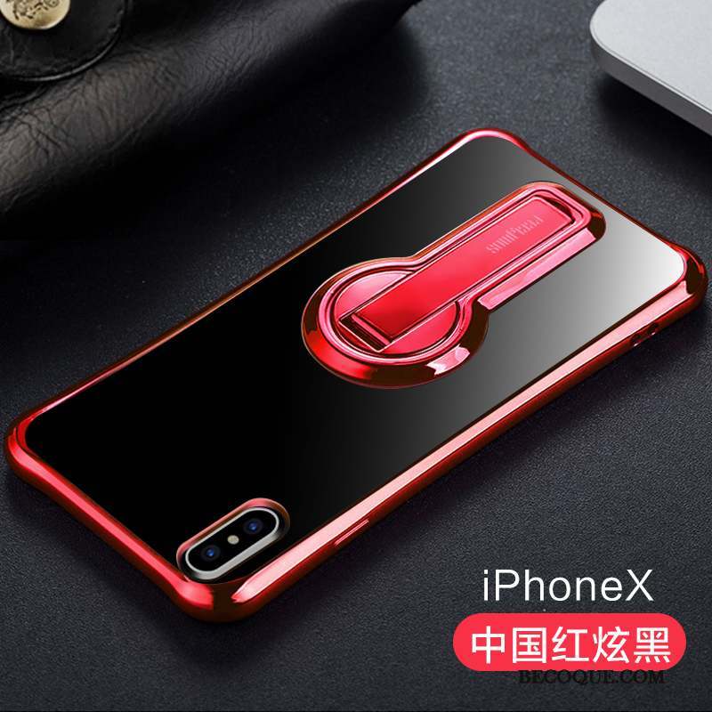 iPhone X Coque Tout Compris Incassable Rouge Support Silicone Nouveau