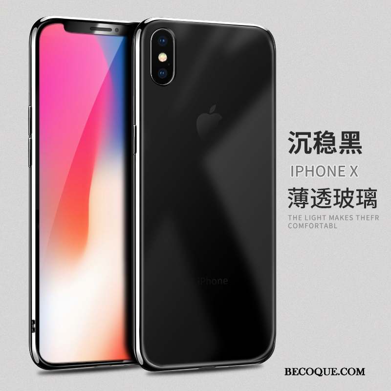 iPhone X Coque Verre Tendance Nouveau Incassable Tout Compris Créatif