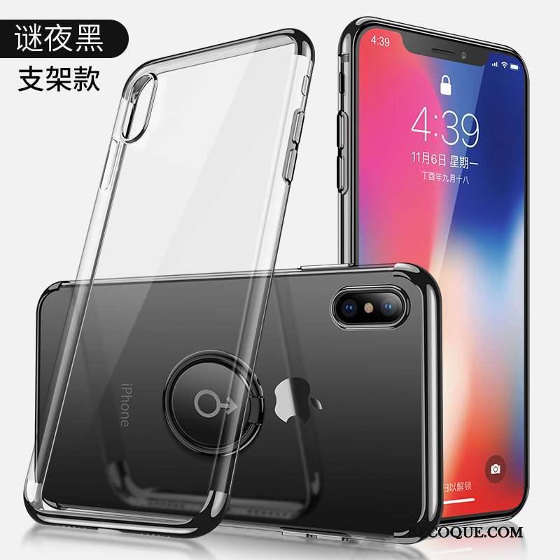 iPhone X Coque Étui Tout Compris Transparent Nouveau Marque De Tendance Or