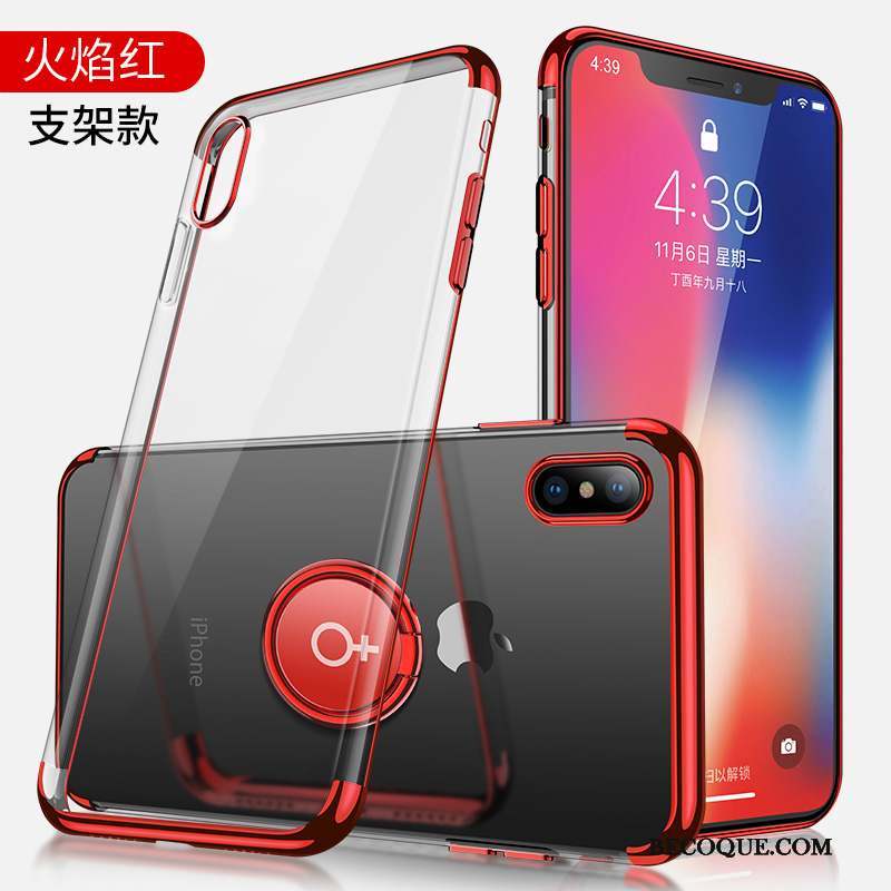 iPhone X Coque Étui Tout Compris Transparent Nouveau Marque De Tendance Or