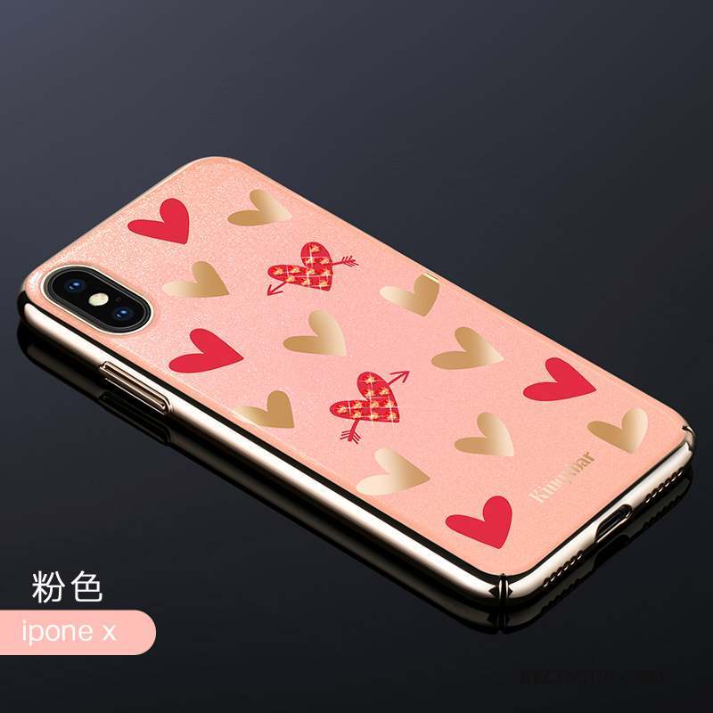 iPhone X Créatif Rose Incassable Strass Coque De Téléphone Luxe