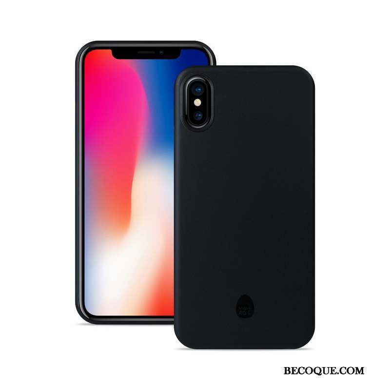 iPhone X Délavé En Daim Coque Orange Très Mince De Téléphone Protection