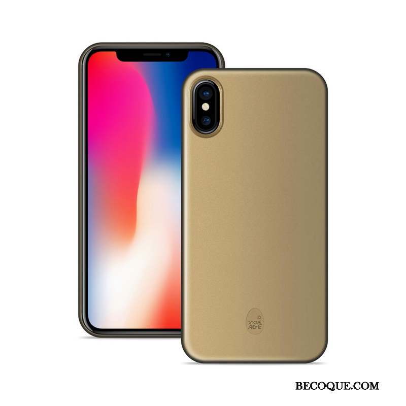 iPhone X Délavé En Daim Coque Orange Très Mince De Téléphone Protection