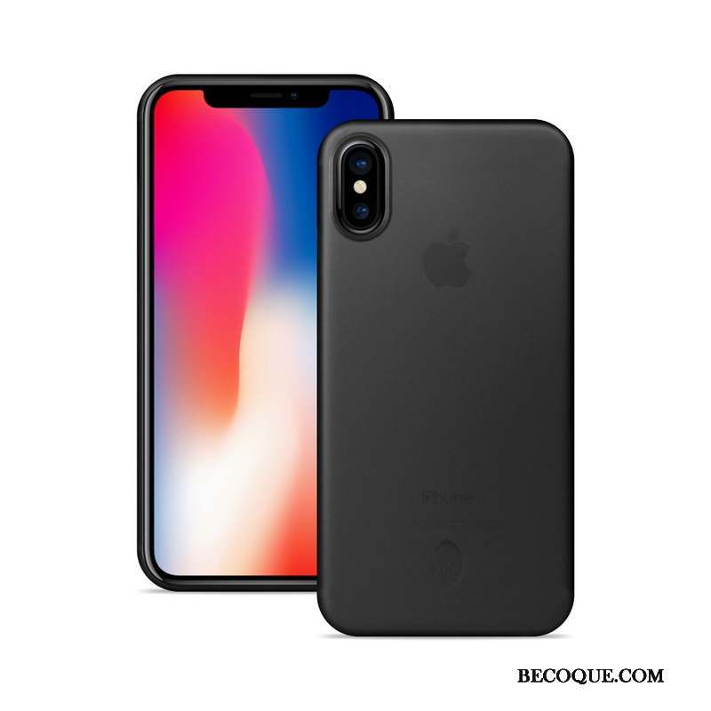 iPhone X Délavé En Daim Coque Orange Très Mince De Téléphone Protection