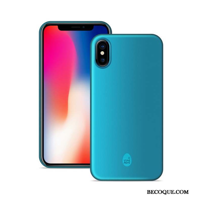 iPhone X Délavé En Daim Coque Orange Très Mince De Téléphone Protection