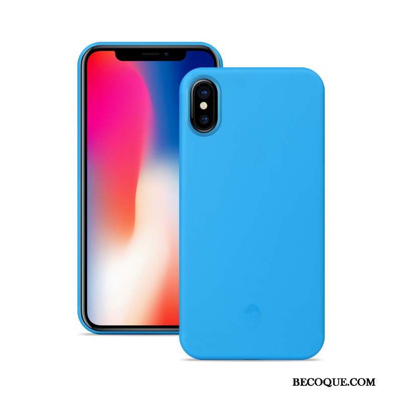 iPhone X Délavé En Daim Coque Orange Très Mince De Téléphone Protection