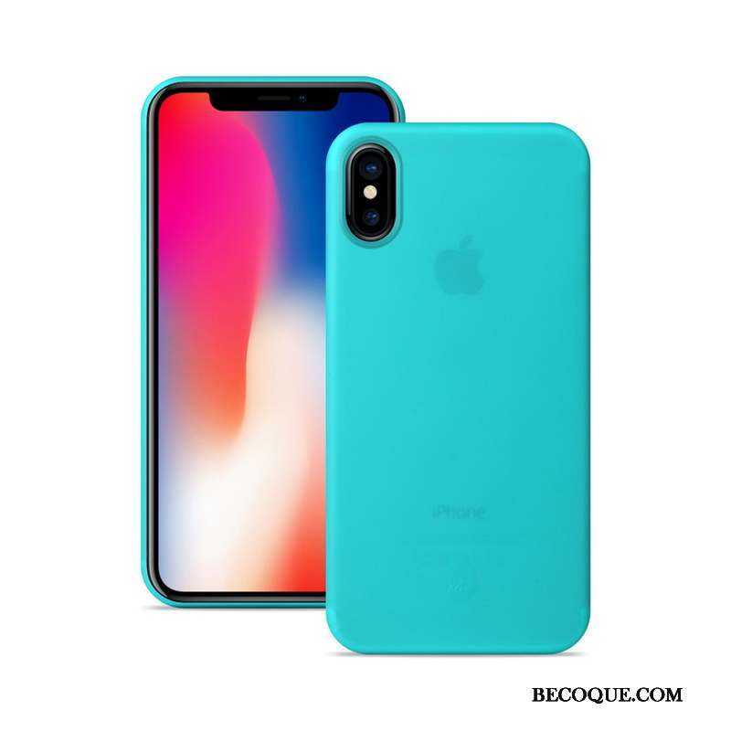 iPhone X Délavé En Daim Coque Orange Très Mince De Téléphone Protection