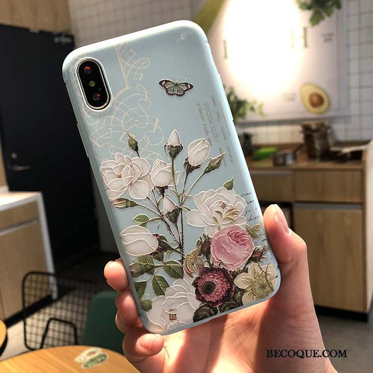 iPhone X Fluide Doux Rose Coque Tout Compris Nouveau Ornements Suspendus