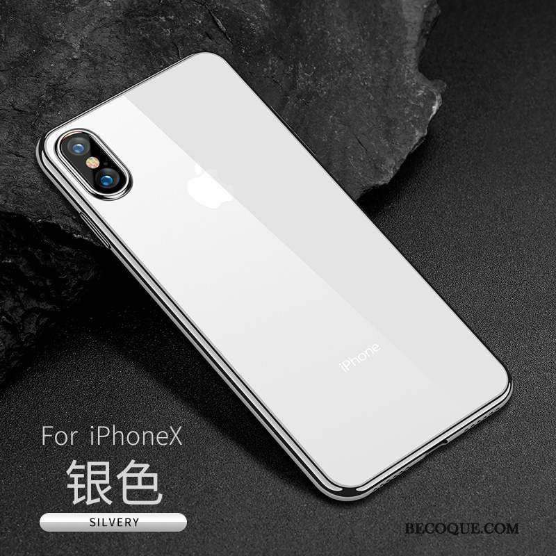 iPhone X Incassable Étui Or Nouveau Coque De Téléphone Silicone