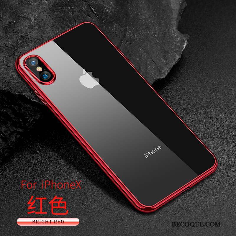 iPhone X Incassable Étui Or Nouveau Coque De Téléphone Silicone