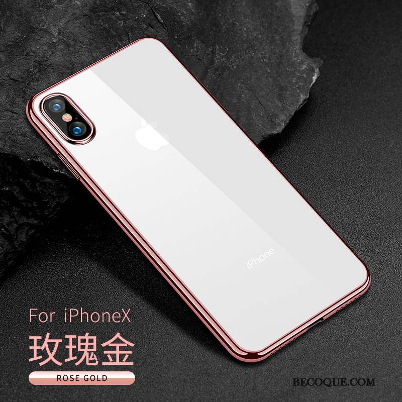 iPhone X Incassable Étui Or Nouveau Coque De Téléphone Silicone