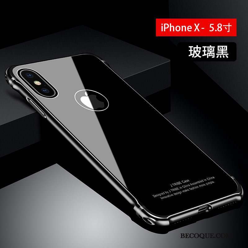 iPhone X Luxe Coque De Téléphone Verre Incassable Tout Compris Étui