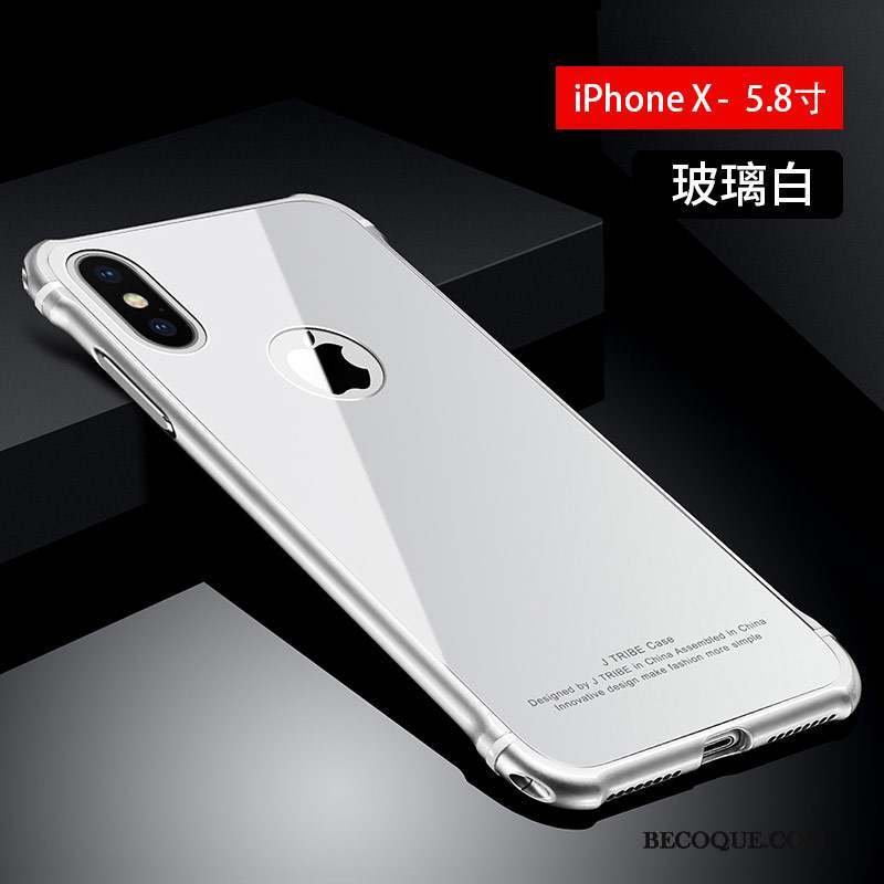 iPhone X Luxe Coque De Téléphone Verre Incassable Tout Compris Étui