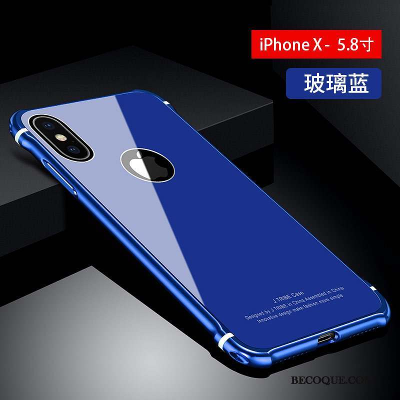 iPhone X Luxe Coque De Téléphone Verre Incassable Tout Compris Étui