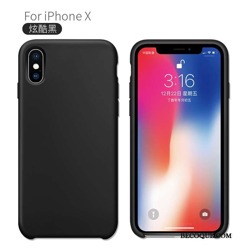 iPhone X Nouveau Bleu Protection Créatif Coque De Téléphone Fluide Doux