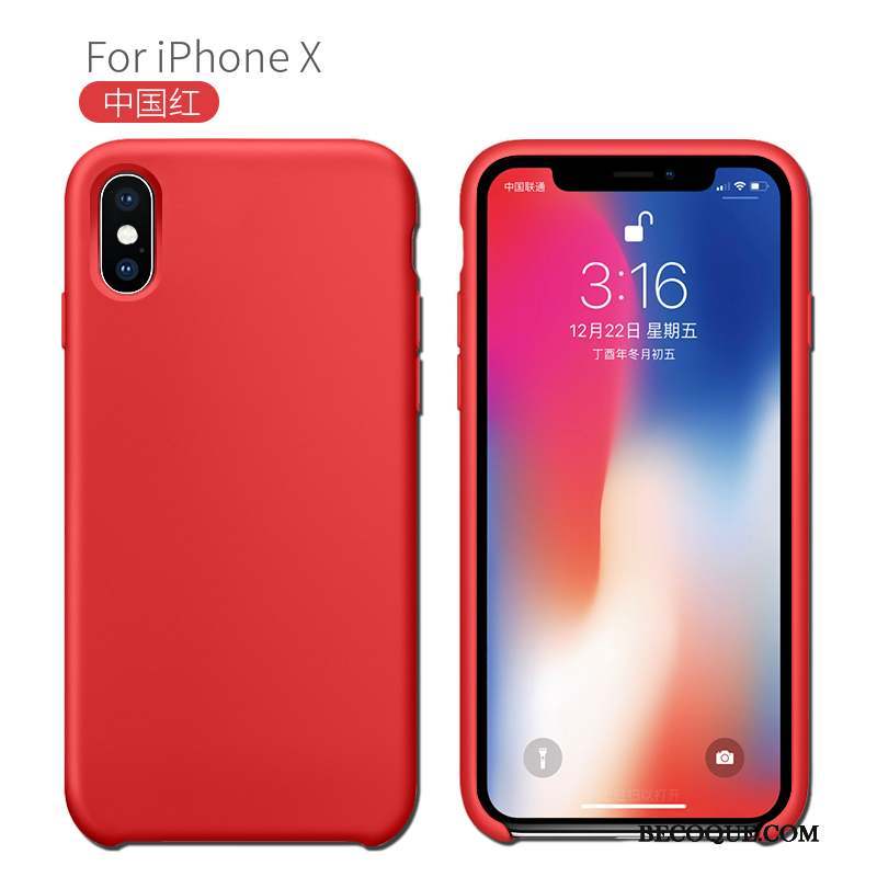 iPhone X Nouveau Bleu Protection Créatif Coque De Téléphone Fluide Doux