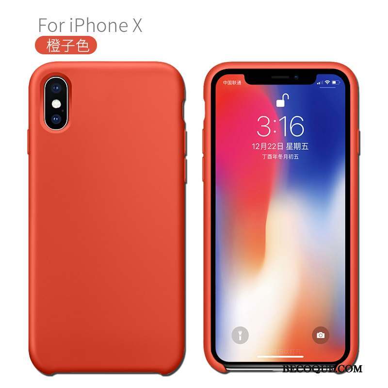 iPhone X Nouveau Bleu Protection Créatif Coque De Téléphone Fluide Doux