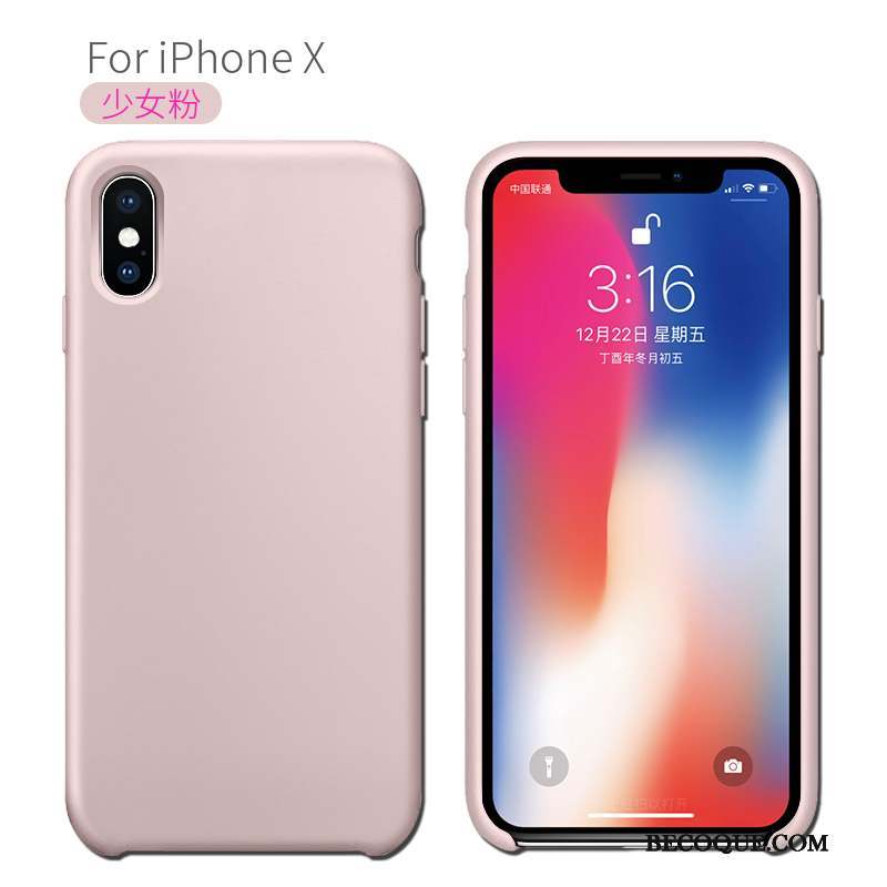 iPhone X Nouveau Bleu Protection Créatif Coque De Téléphone Fluide Doux