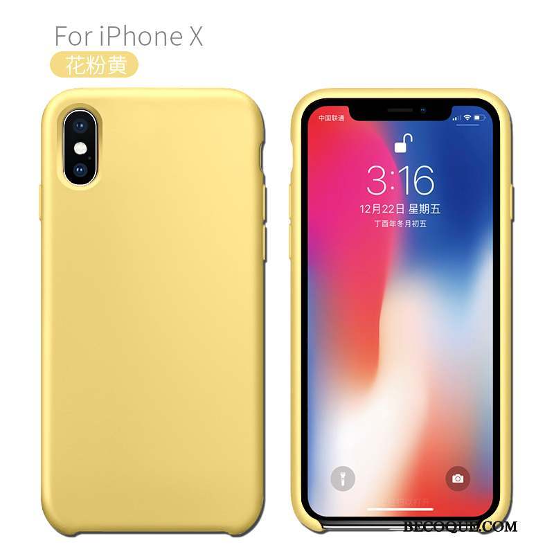 iPhone X Nouveau Bleu Protection Créatif Coque De Téléphone Fluide Doux