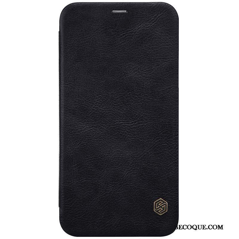 iPhone X Or Coque Étui Étui En Cuir De Téléphone Protection