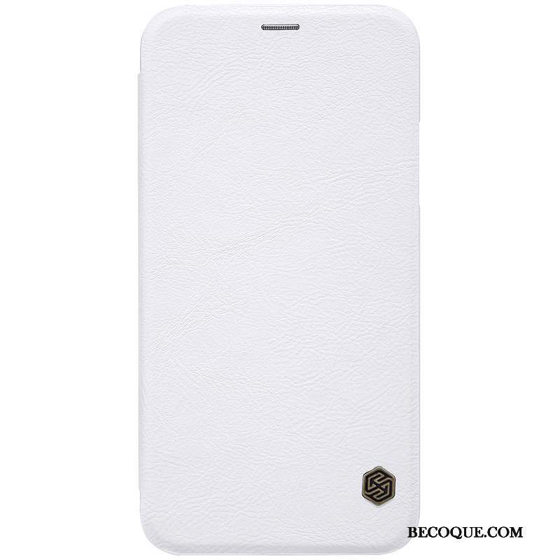 iPhone X Or Coque Étui Étui En Cuir De Téléphone Protection