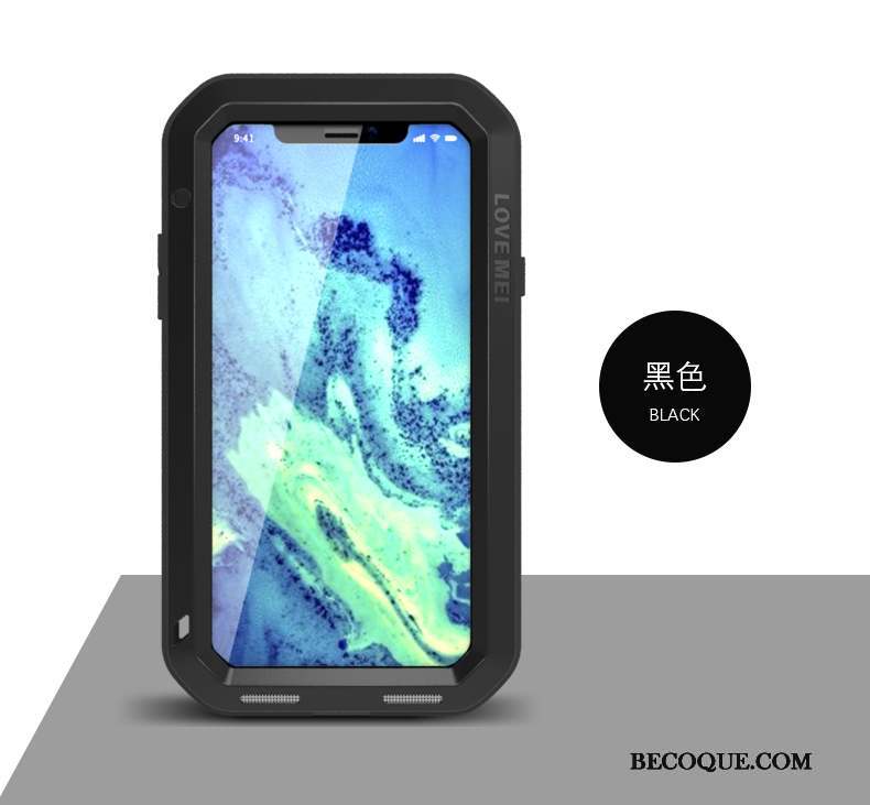 iPhone X Outdoor Coque De Téléphone Incassable Étui Silicone Métal