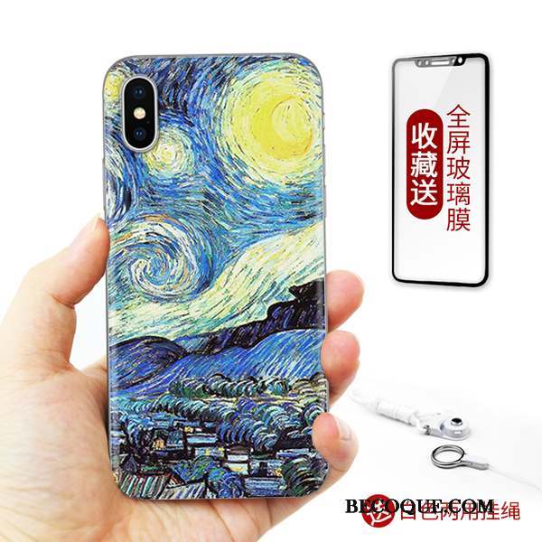 iPhone X Silicone Art Nouveau Étui Tout Compris Coque De Téléphone