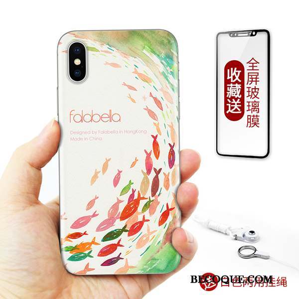 iPhone X Silicone Art Nouveau Étui Tout Compris Coque De Téléphone