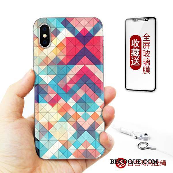 iPhone X Silicone Art Nouveau Étui Tout Compris Coque De Téléphone