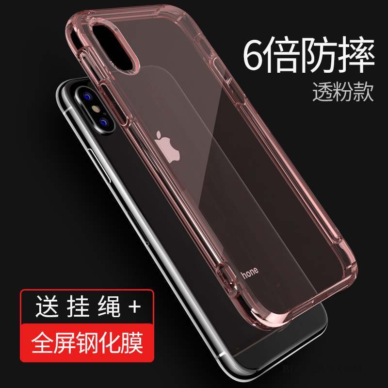 iPhone X Silicone Tout Compris Gris Coque De Téléphone Incassable Simple