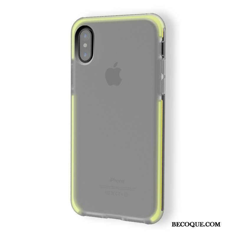 iPhone X Silicone Vert Tendance Coque De Téléphone Délavé En Daim Nouveau