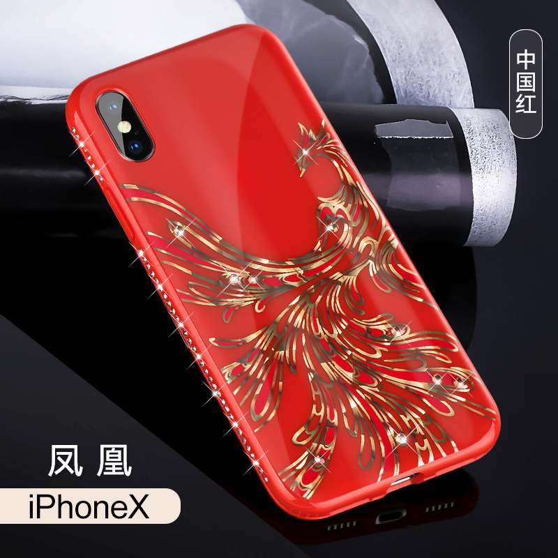 iPhone X Strass Marque De Tendance Nouveau Coque De Téléphone Incassable Luxe