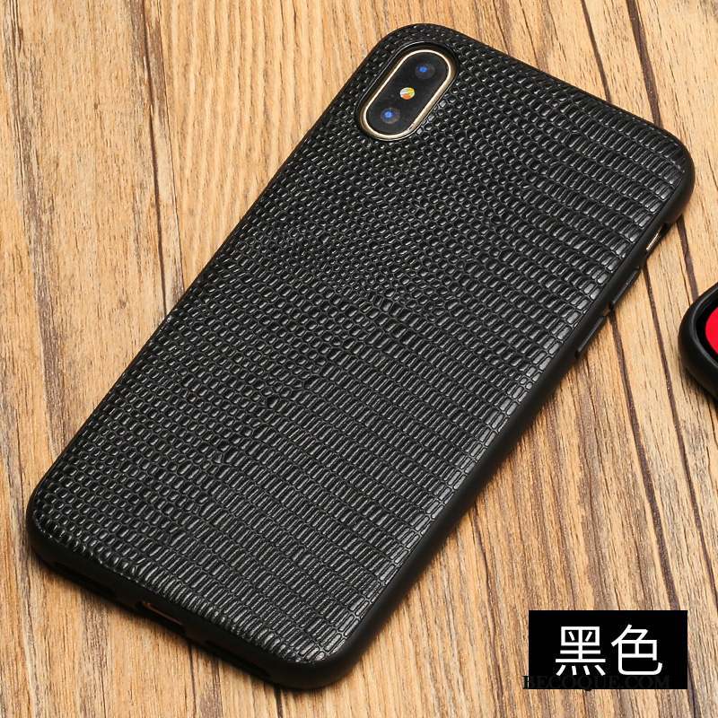 iPhone X Tout Compris Coque De Téléphone Rouge Incassable Fluide Doux Marque De Tendance