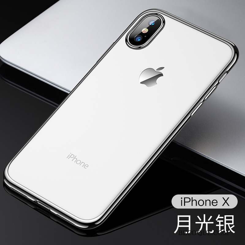 iPhone X Très Mince Coque De Téléphone Fluide Doux Nouveau Silicone Incassable