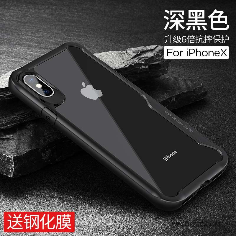 iPhone X Verre Étui Protection Contre Les Explosions Nouveau Coque Incassable