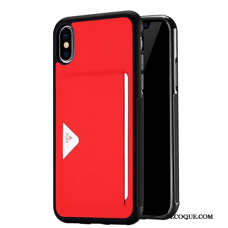 iPhone X Étui En Cuir Protection Carte Incassable Coque De Téléphone Tout Compris