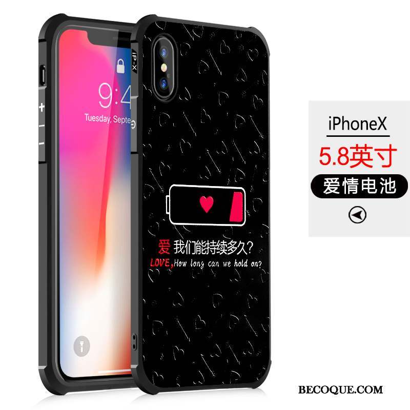 iPhone X Étui Incassable Protection Fluide Doux Silicone Coque