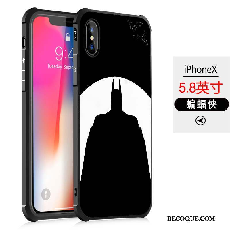 iPhone X Étui Incassable Protection Fluide Doux Silicone Coque