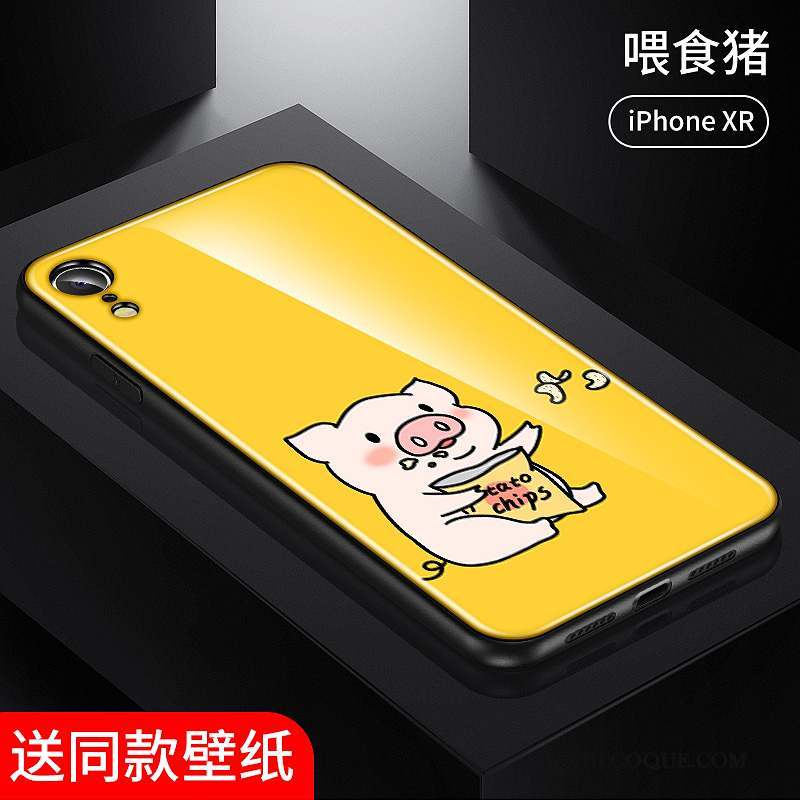 iPhone Xr Coque Charmant Personnalité Tout Compris Protection Fluide Doux Amoureux