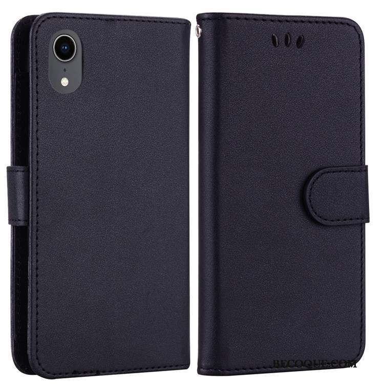 iPhone Xr Coque De Téléphone Carte Étui En Cuir Nouveau Rose Ornements Suspendus